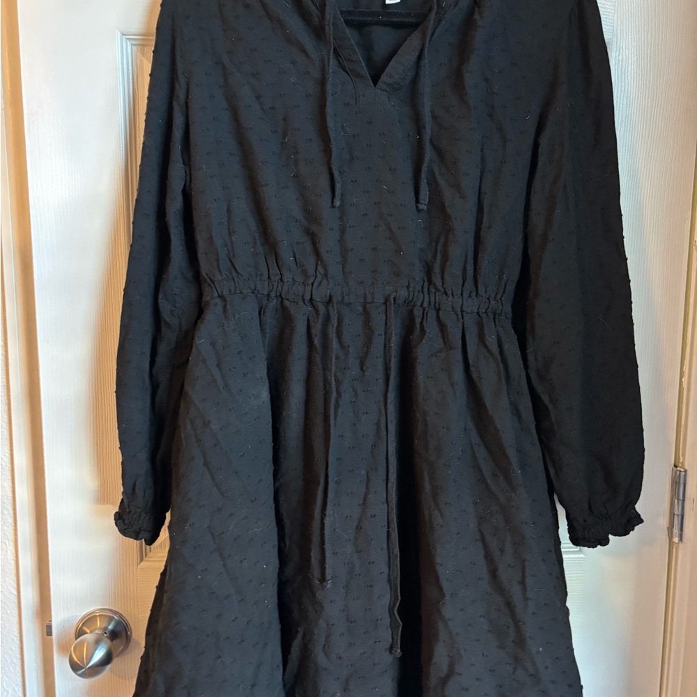 Black Long-Sleeve Dress